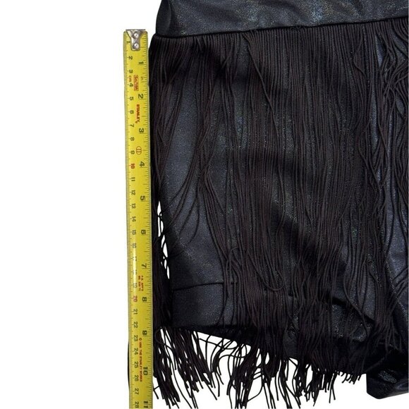 BALERA‎ Black Sequin Fringe Dance Costume Sizes SA/LC Jazz Tap Leotard Outfit - Picture 12 of 12